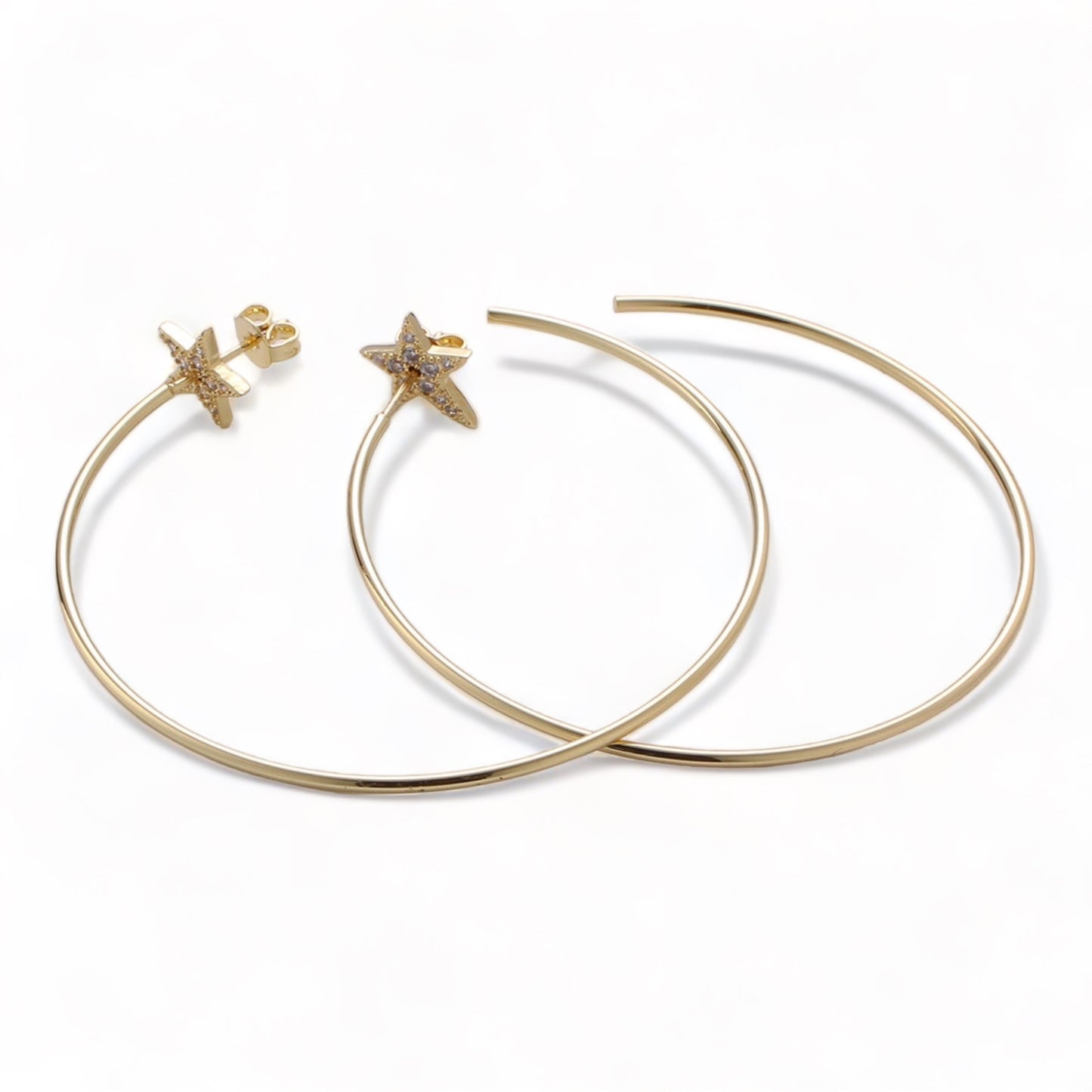 Interchangeable Charm Star Hoop