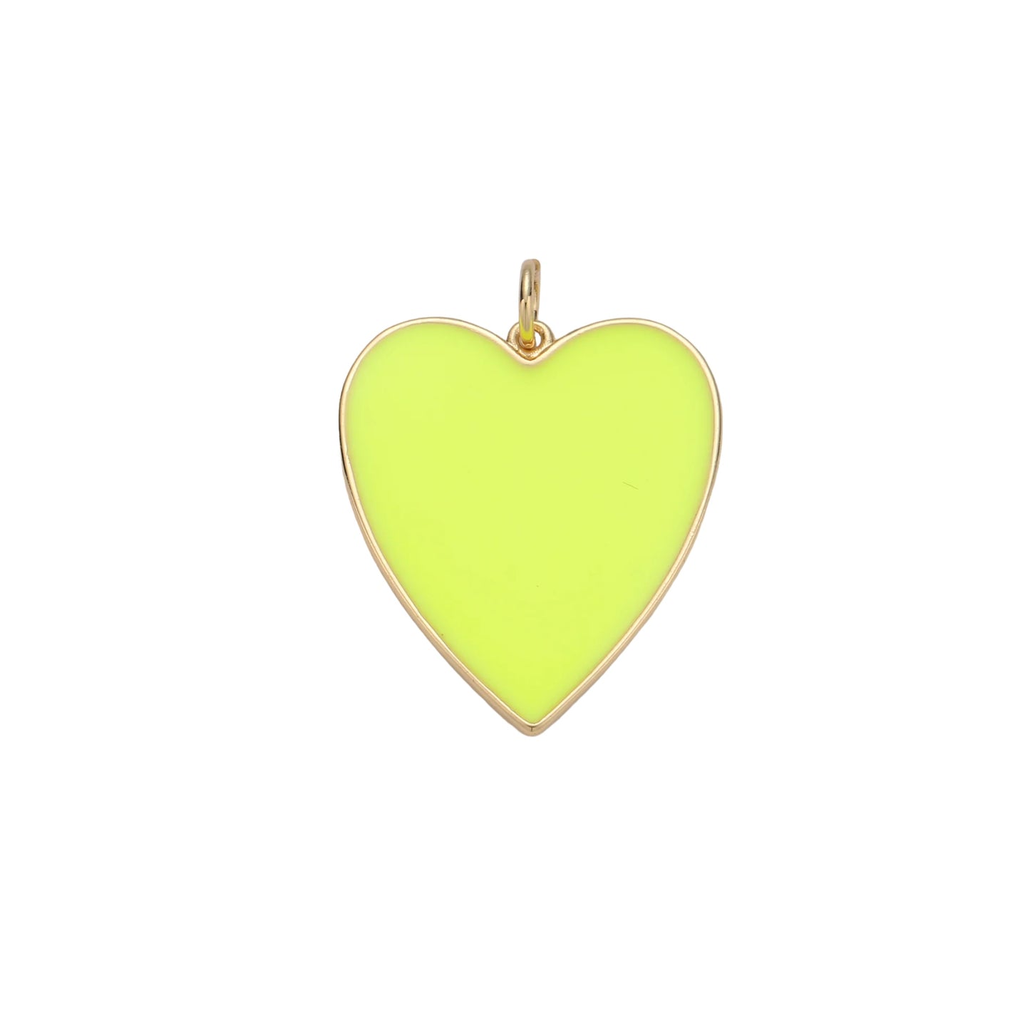 Enamel Heart GF Charm