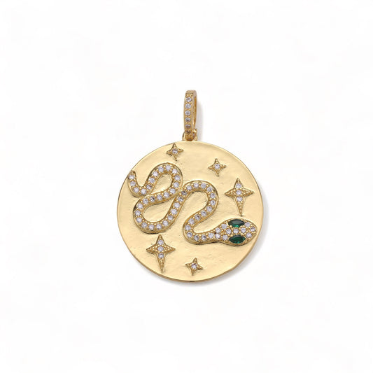 Snake Medallion 24K GF