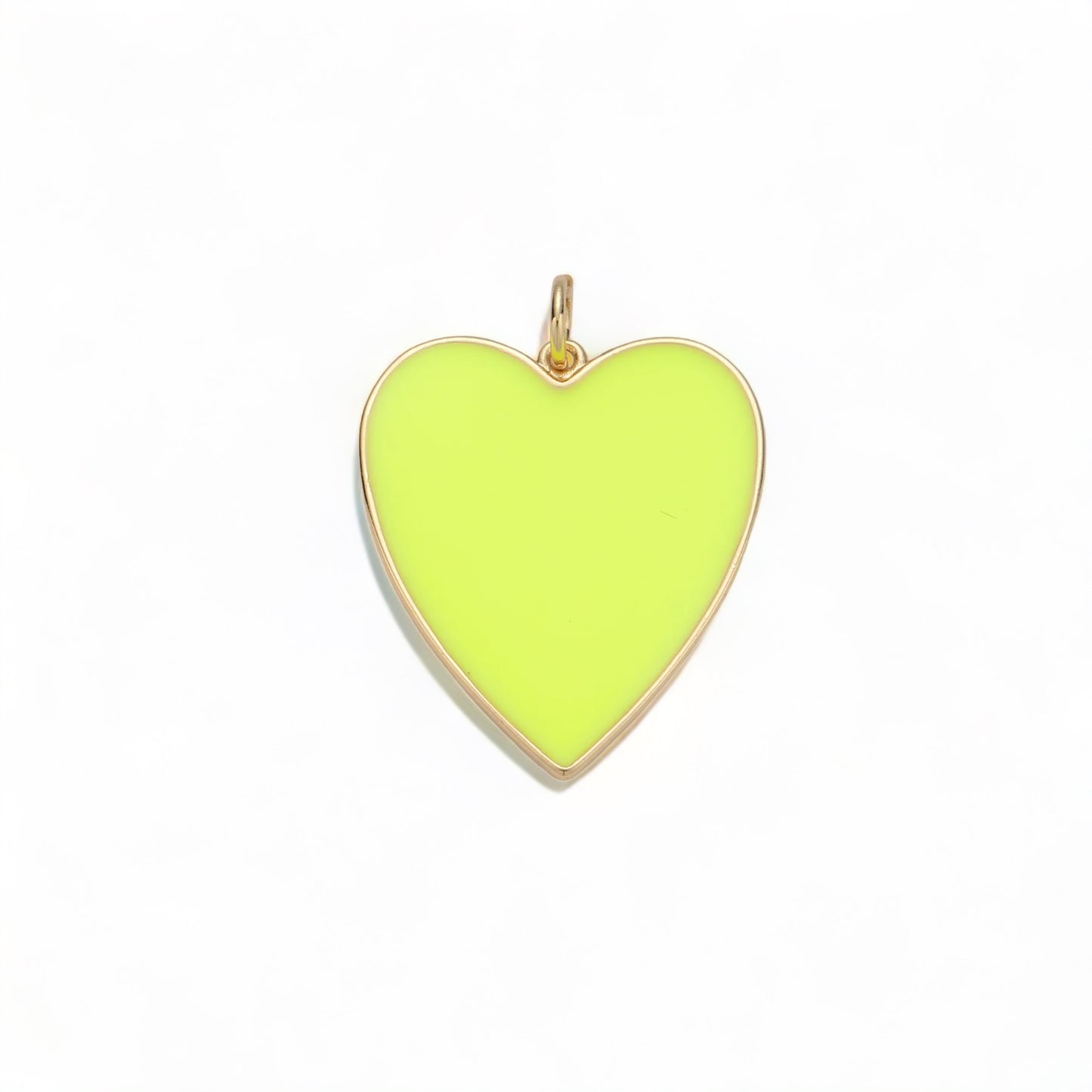 Enamel Heart GF Charm