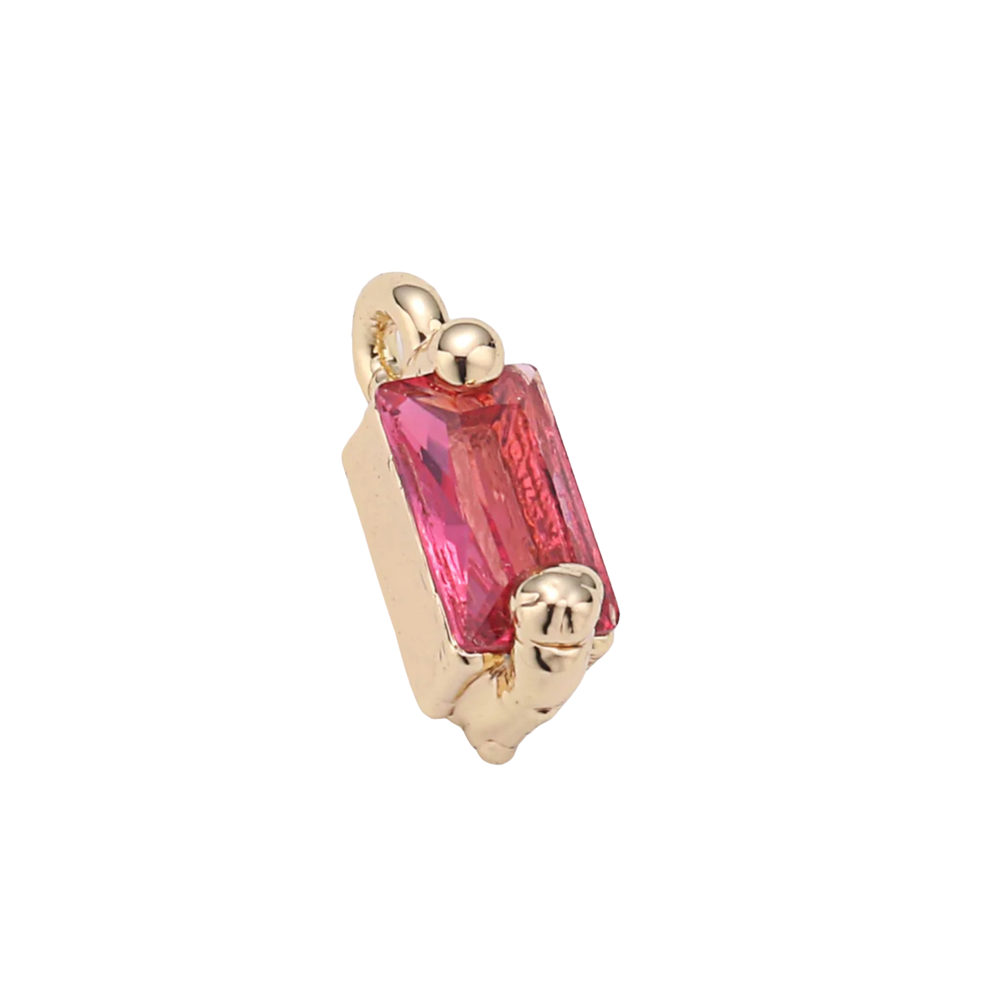 Tiny Birthstone Charm 14k GF