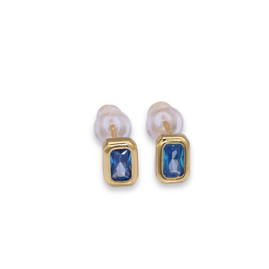 Blue Studs 16K GF