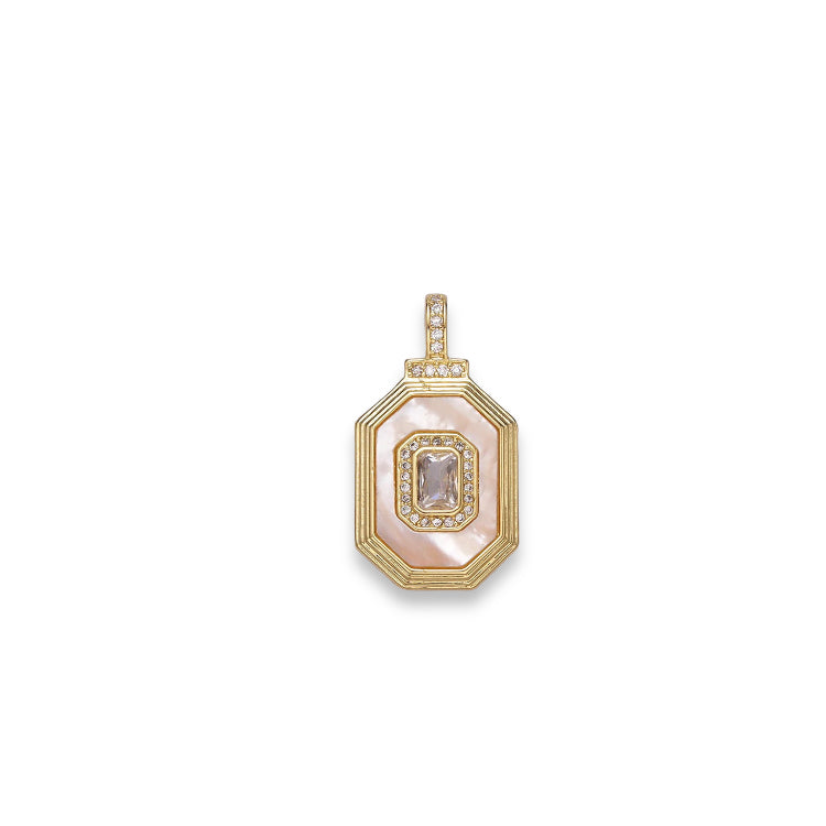 Octagonal Pendant 14K GF