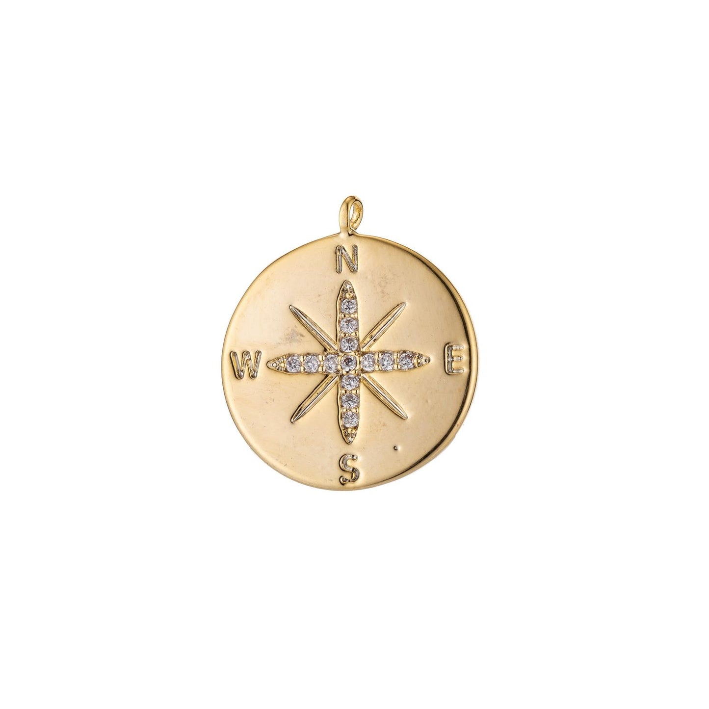 Compass Charm CZ