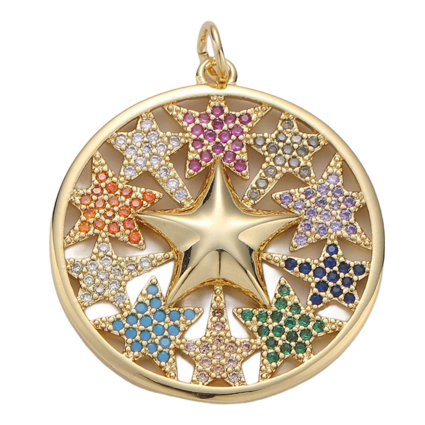 Star Charm Fireworks 14k GF