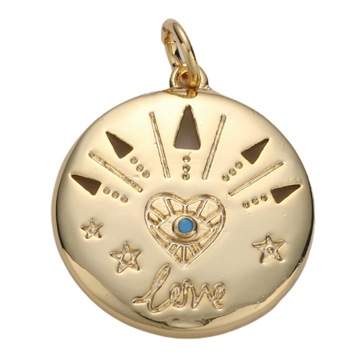 Love Circle Pendant 14k GF